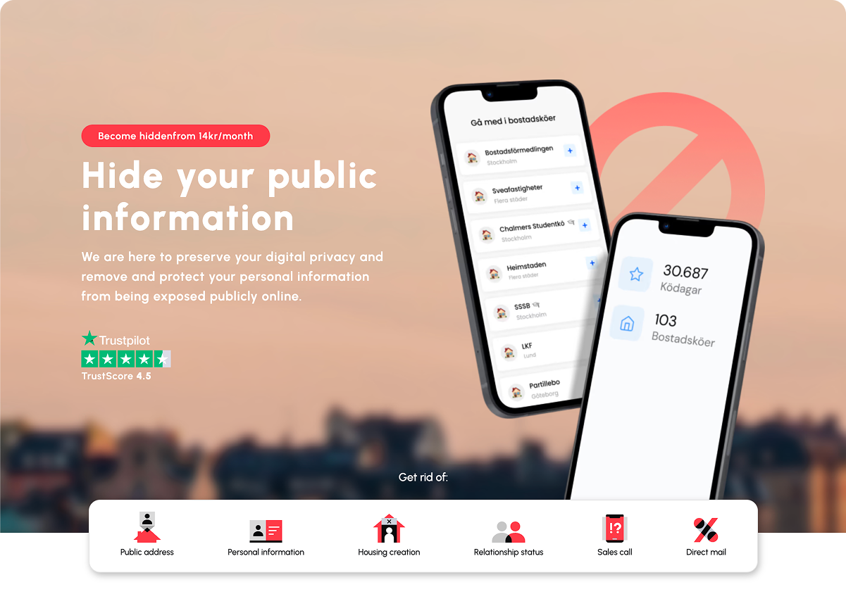 DoldAdress.se website redesign case study asmco